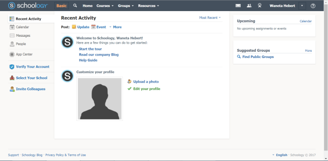 schoology-home-page